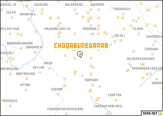 map of Choqā Bur-e Dārāb