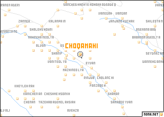 map of Choqā Māhī