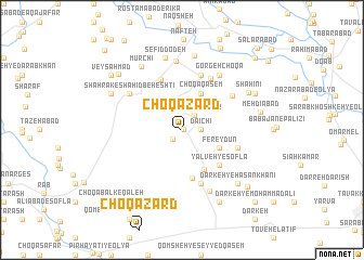 map of Choqā Zard