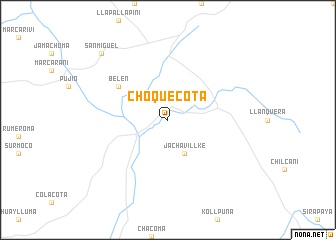 map of Choquecota