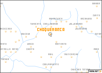 map of Choquemarca