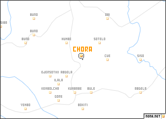 map of Chʼora