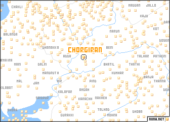 map of Chorgirān