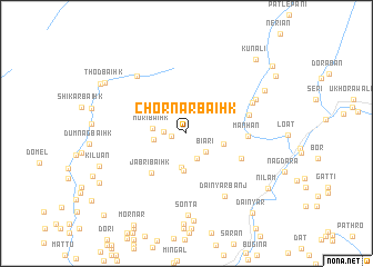 map of Chōrnār Baihk