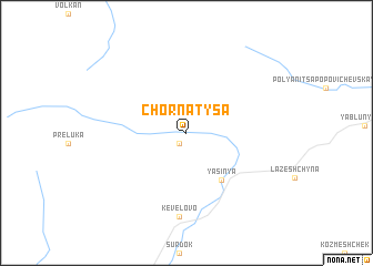 map of Chorna Tysa