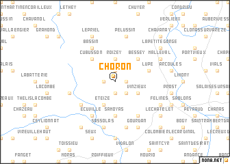 map of Choron