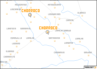 map of Chorroco