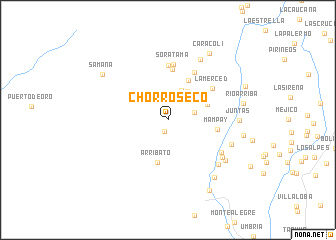 map of Chorro Seco