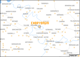 map of Choryŏng-ni