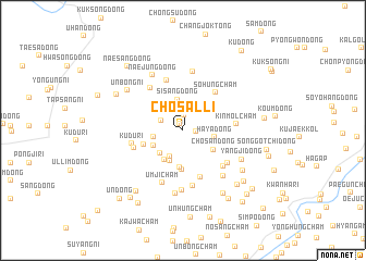 map of Chosal-li