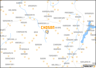 map of Chosan