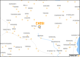 map of Chŏsi