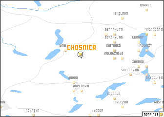 map of Chośnica