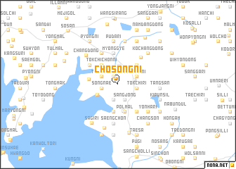 map of Chŏsŏng-ni