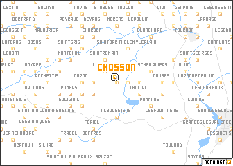 map of Chosson