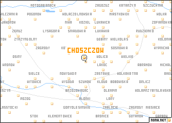 map of Choszczów