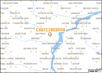 map of Chotcza Górna