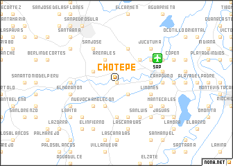 map of Chotepe