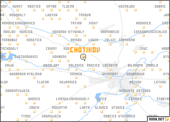 map of Chotíkov
