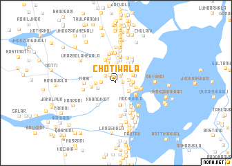 map of Chotīwāla