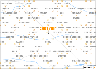 map of Chotynia