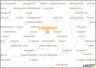 map of Chouaker