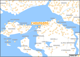 map of Chŏun-dong