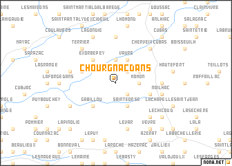 map of Chourgnac-dʼAns