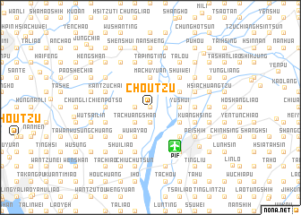map of Chou-tzu
