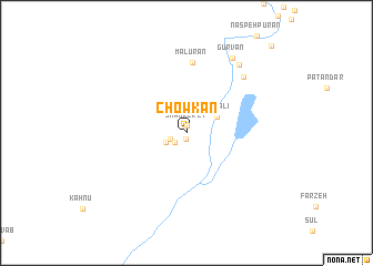 map of Chowkān