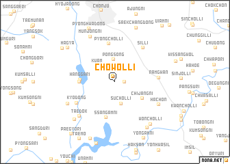 map of Chowŏl-li