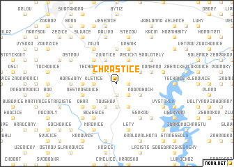 map of Chraštice