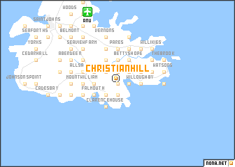 map of Christian Hill
