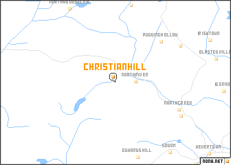 map of Christian Hill