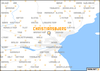 map of Christiansbjerg