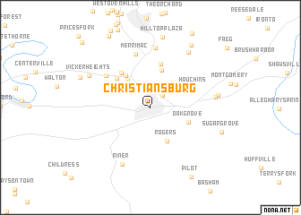 map of Christiansburg