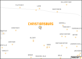 map of Christiansburg