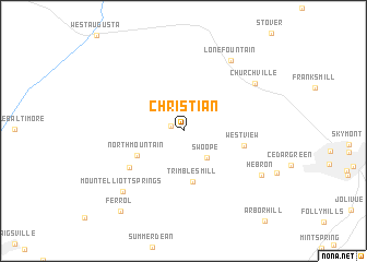 map of Christian