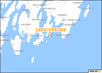 map of Christmas Cove