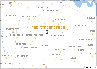 map of Christopher Fork