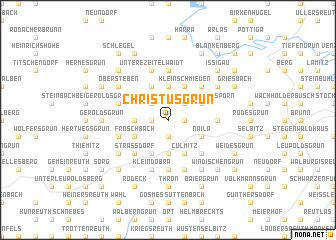 map of Christusgrün