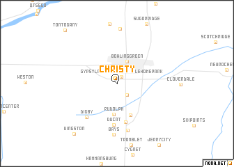 map of Christy