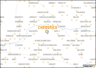 map of Chróśnice