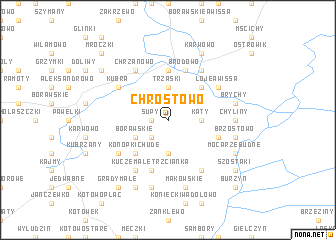 map of Chrostowo