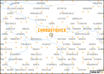 map of Chroustovice