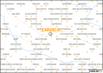 map of Chruścin