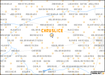 map of Chruślice