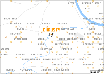 map of Chrusty