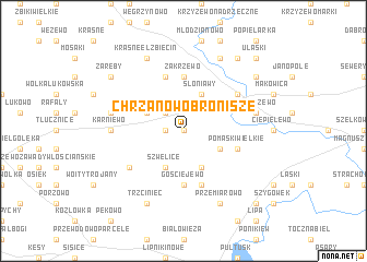 map of Chrzanowo Bronisze