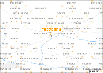 map of Chrzanów